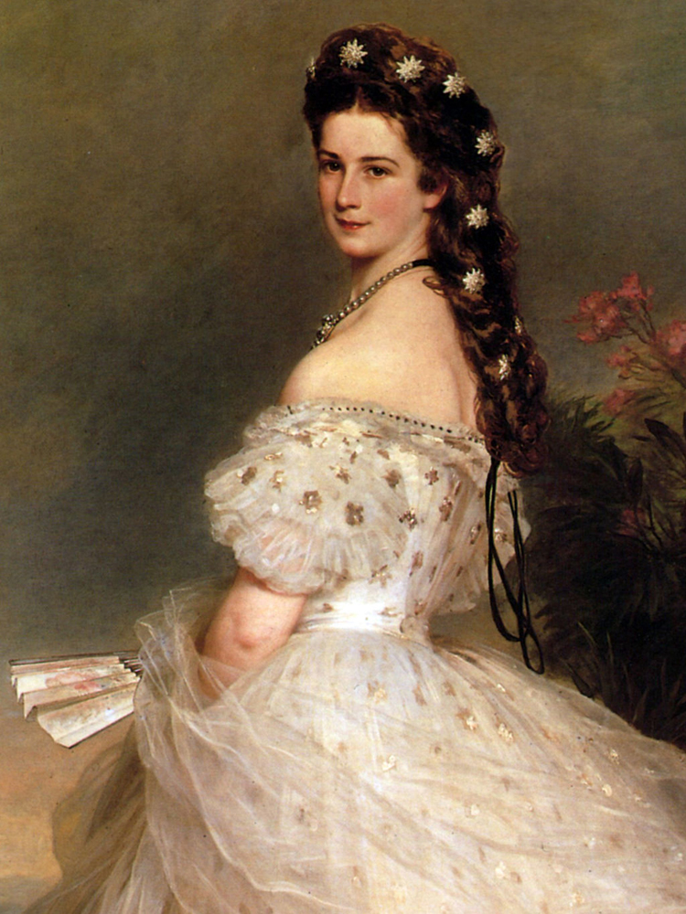 Empress Elisabeth of Austria, portrait by Franz Xaver Winterhalter (1865)